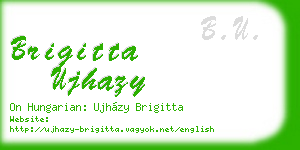brigitta ujhazy business card